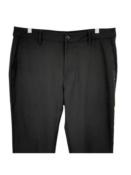 Vuori Cascade Tech Chino Pants Mens 34x30 Black Straight Leg Stretch Golf - Picture 2 of 12